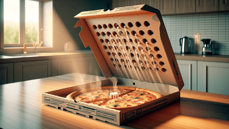 ventilation system pizza box
