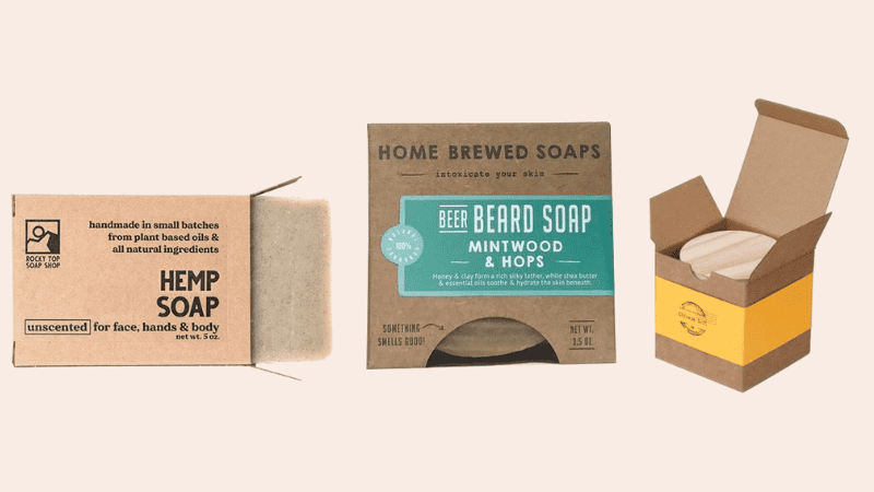 Kraft soap boxes