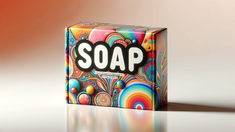 colorful soap packaging box