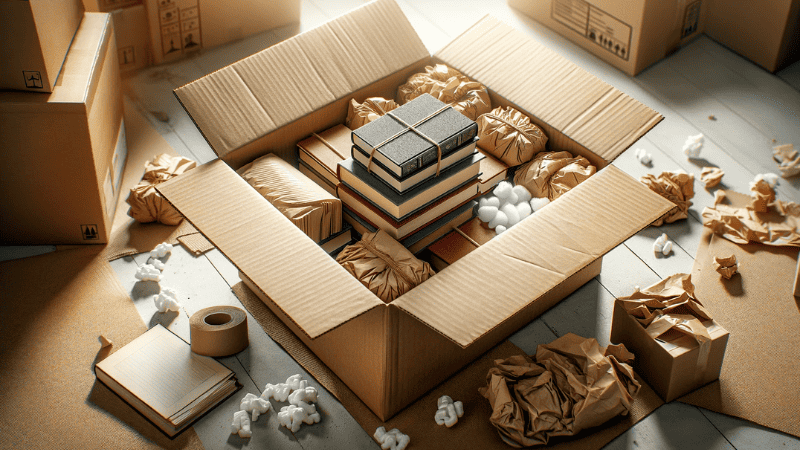 book shipping box packaging