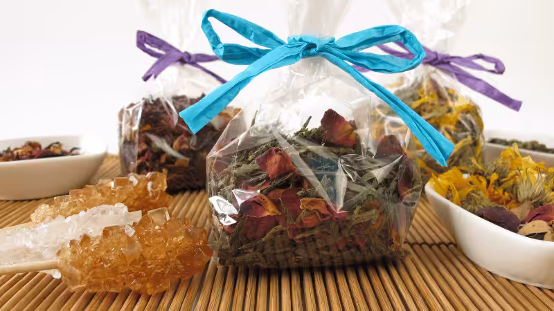 Vibrant Colors of tea packaging