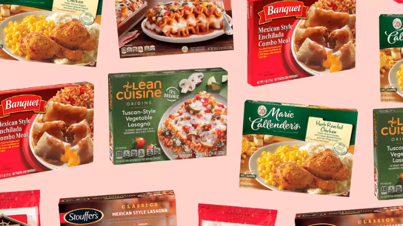 frozen meals and foods packaging