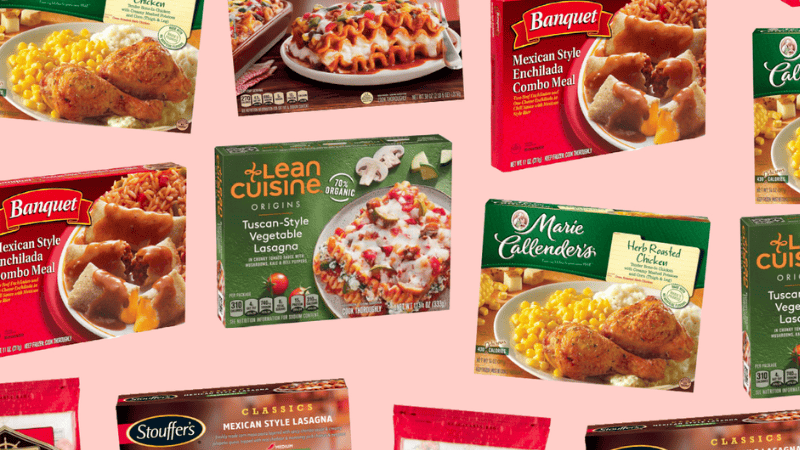 frozen meals and foods packaging