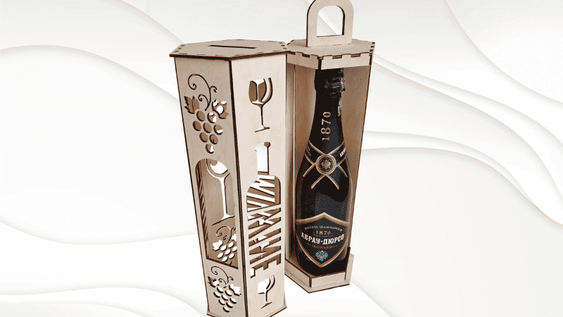 Wine Packaging with Cut-Out Patterns
