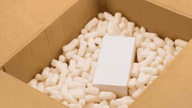 Packaging fillers in a box