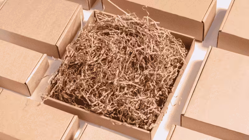 Paper Void Fillers In A Box