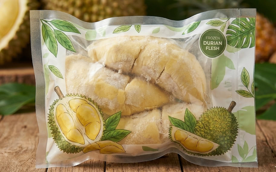 Frozen fruit flexible bag