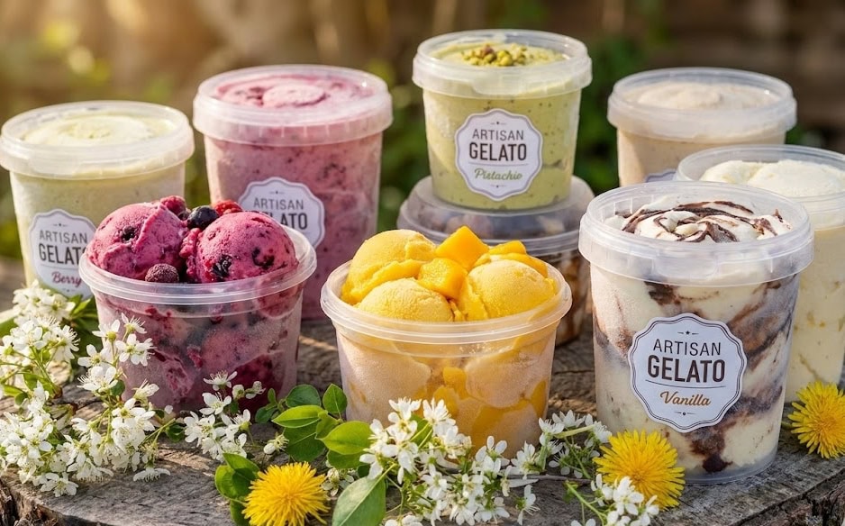 Rigid Plastic Containers for Frozen Desserts