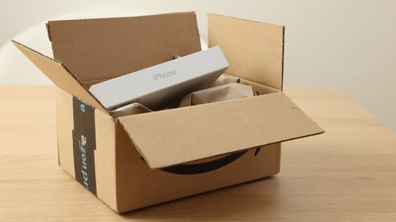 Amazon frustration-free packaging within a Apple product