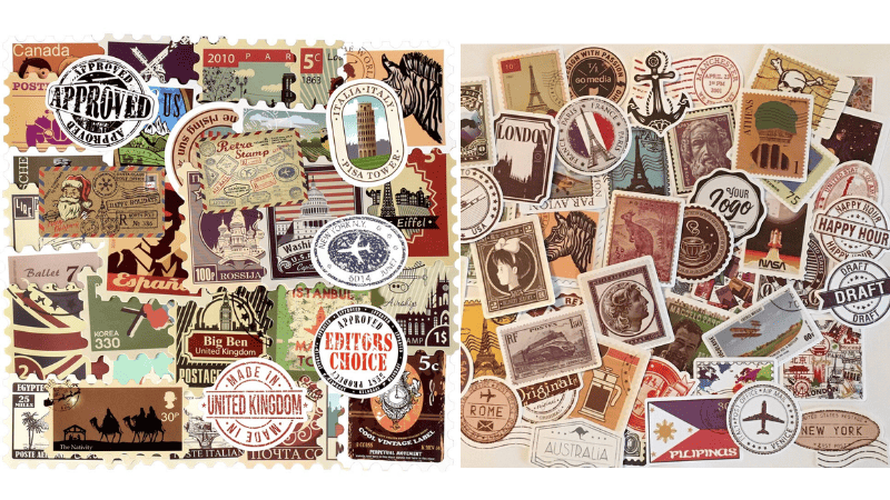Vintage Style Stickers