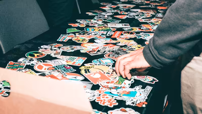 Die cut stickers