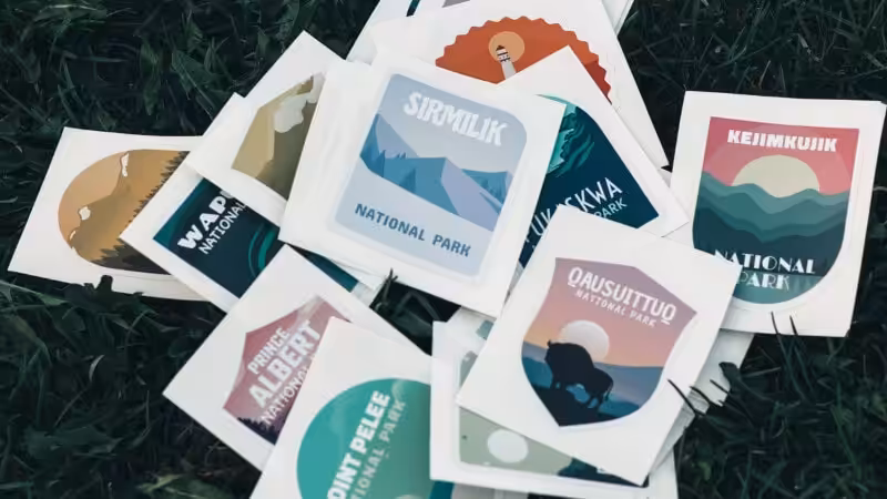 some branding kiss-cut stickers