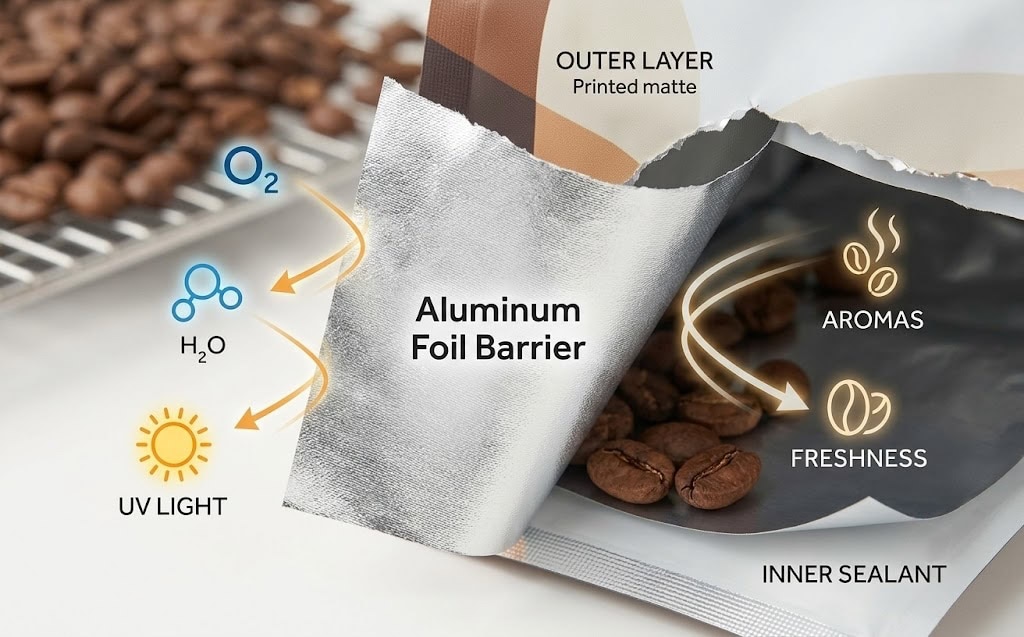 Coffee pouch to shield your product