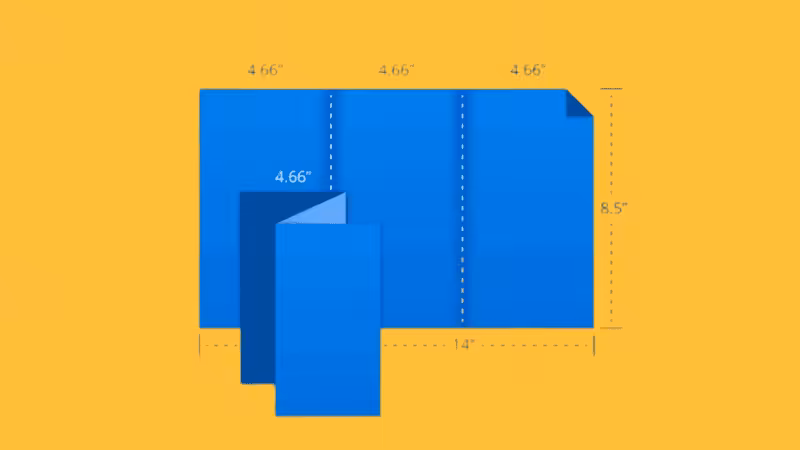 Tri-Fold Brochure dieline