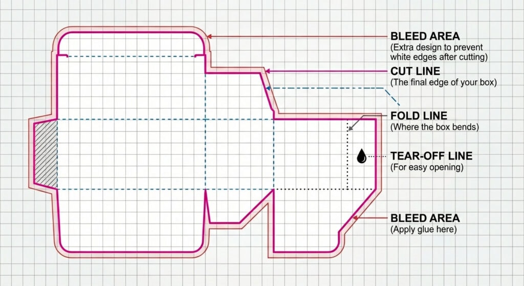 Product Carton Dieline and 3D Packaging Mockup