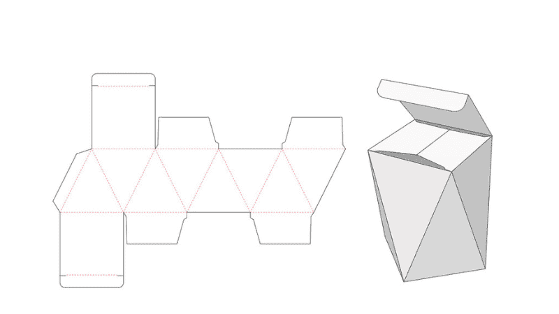 packaging design dieline