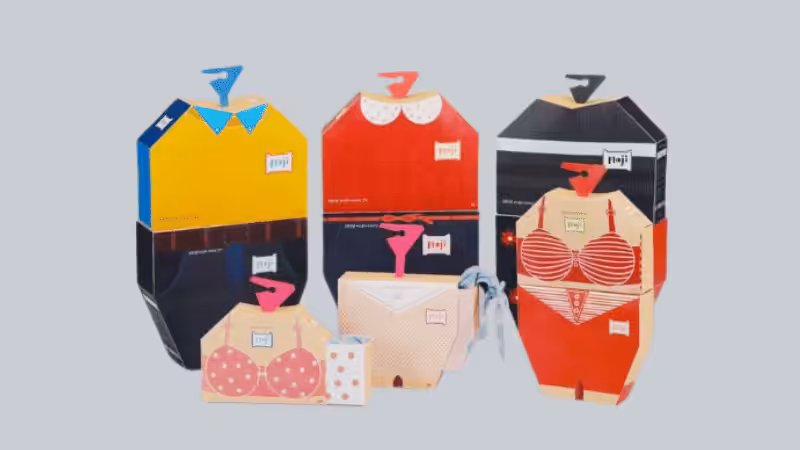 Recycled cardboard boxes in unique shapes