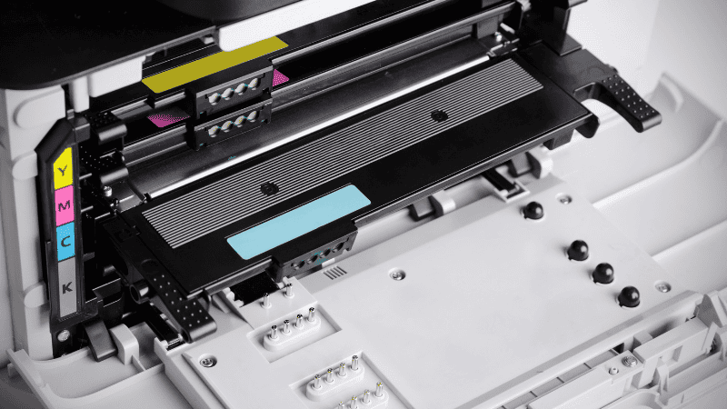 a printer using cmyk color model