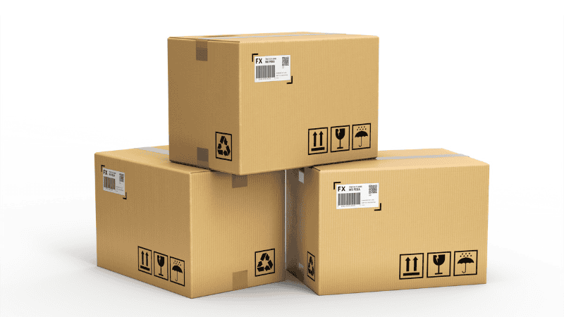 shipping boxes