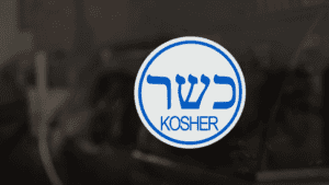 Kosher symbol on food packaging