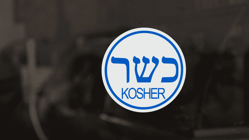 Kosher symbol on food packaging