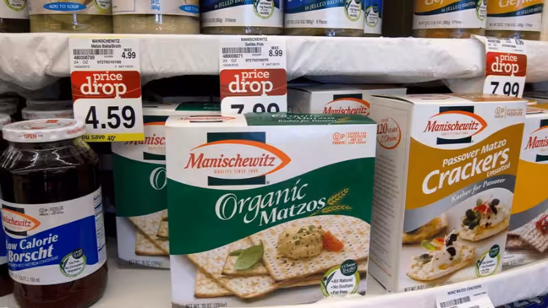 Kosher Foods Aisle at a Grocery Store