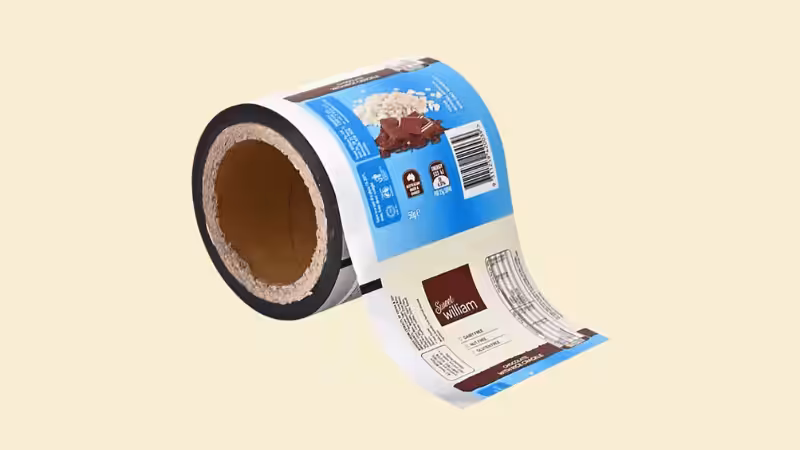the roll film for a chocolate packaging