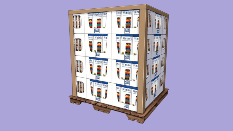 self-ready packaging on the pallet