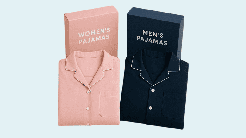 Pair of His and Hers Pajama Set