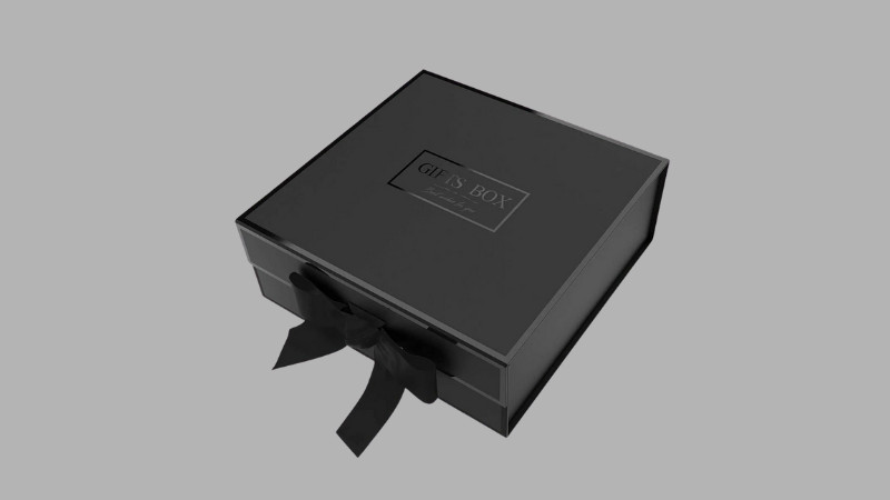a black box with varnish coating