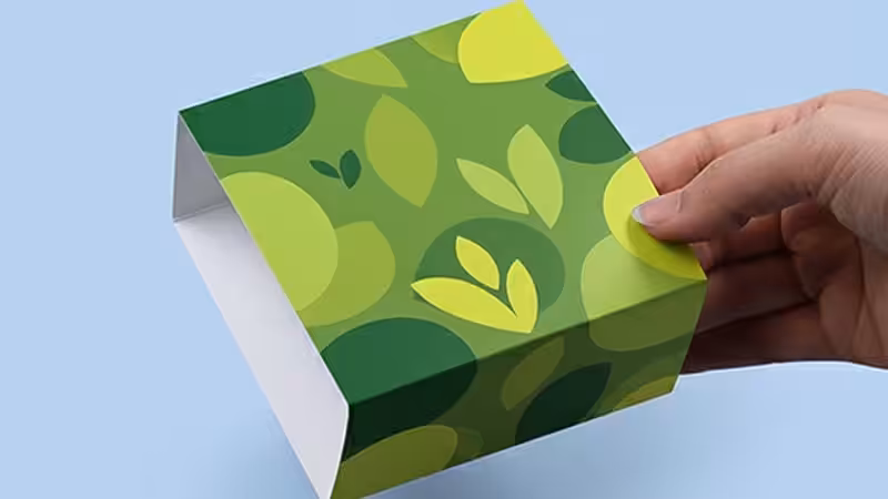 man holding green box sleeve