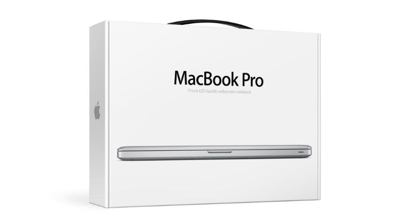 MacBook Pro box notebook packaging