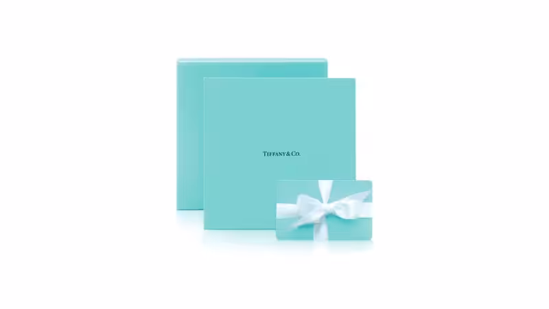 high quality tiffany blue box and card