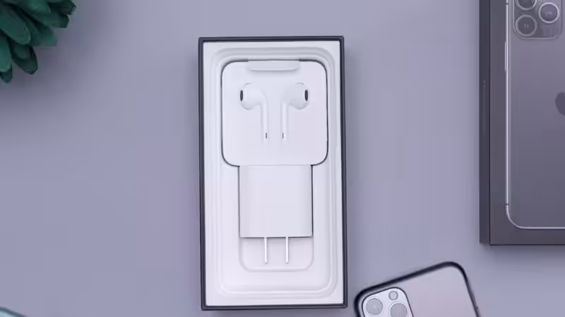 Apple AirPods and charger in Apple's pulp inlay