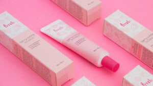 beauty product with cardboard box packaging