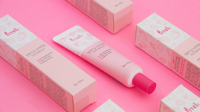 beauty product with cardboard box packaging