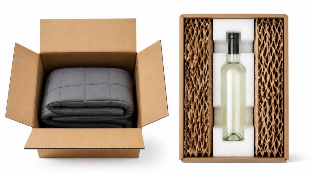 Special shipping boxes for soft quilts and bottled wine, category-exclusive shipping box size customization