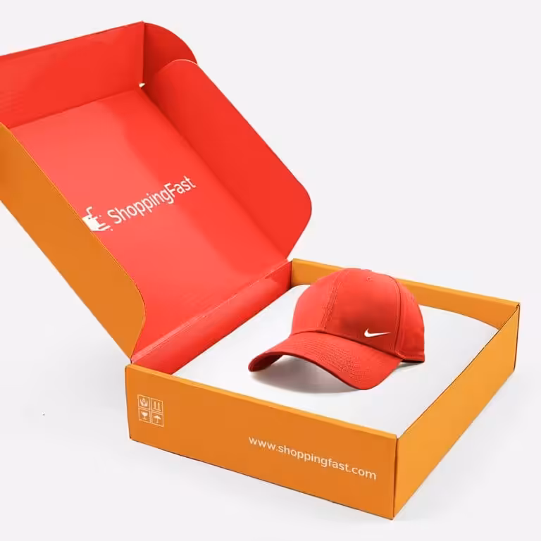 Red flip bow handle rigid custom gift box with lids
