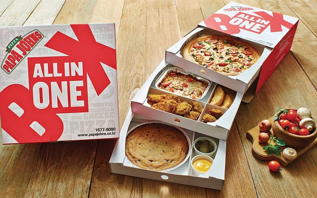 Custom pizza box multi-layer pull-out all-in-one combo meal packaging box with brand logo printing