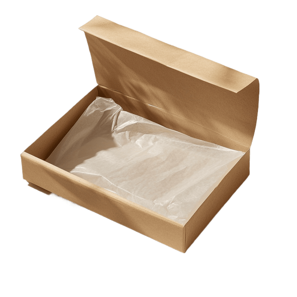 Custom Subscription Boxes kraft paper gift box with inner tissue paper packaging liner